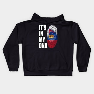 Liechtensteiner And Nepalese Mix DNA Flag Heritage Kids Hoodie